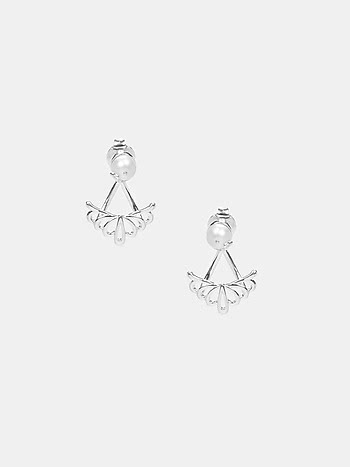 Play Of Pearls Earrings in 925 Silver