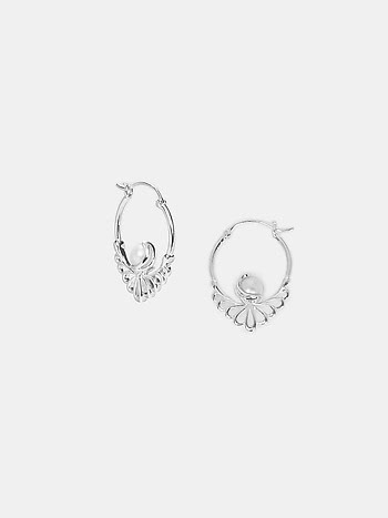 Shell We Swim Earrings in 925 Silver