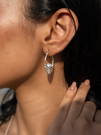 Shell We Swim Earrings in 925 Silver