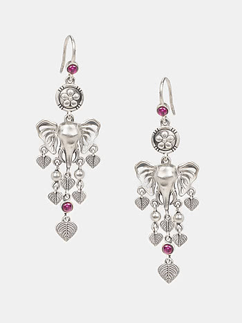 The Trail Keeper Elephant Earrings Crafted in 925 Silver