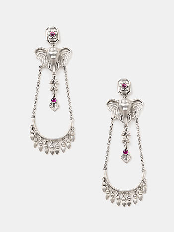 The Anchor Elephant Earrings Crafted in 925 Silver