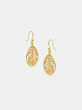 Beyond the Clock Earrings Crafted in Gold Plated 925 Silver