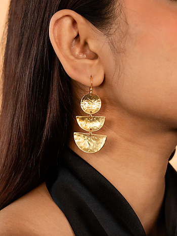 Feel the Beat Earrings Crafted in Gold Plated 925 Silver