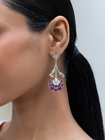 Phool Earrings in 925 Silver