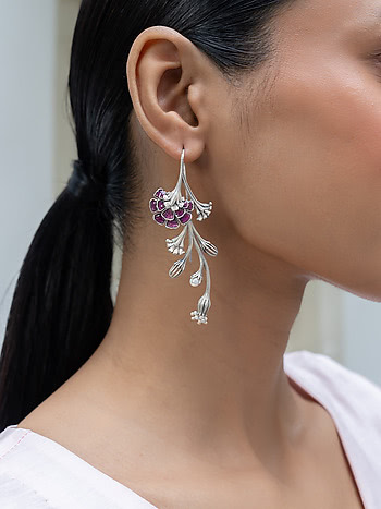 Fiore Earrings in 925 Silver
