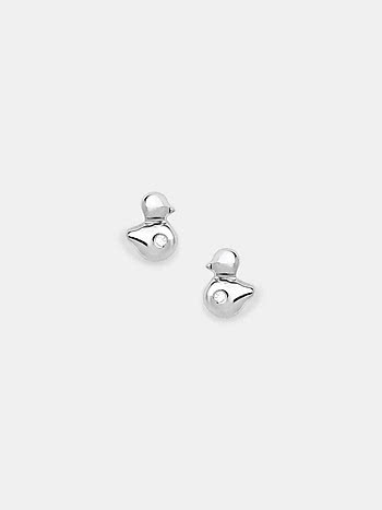 Lucky Duck Earrings in 925 Silver
