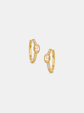 Ray of Hope Earrings in Gold Plated 925 Silver
