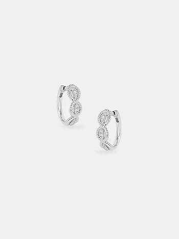 Intertwined Fate Hoops in 925 Silver