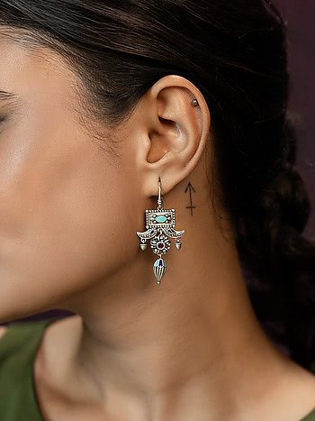 Navras Earrings in 925 Silver
