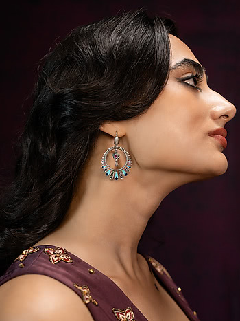 Sur Earrings in 925 Silver