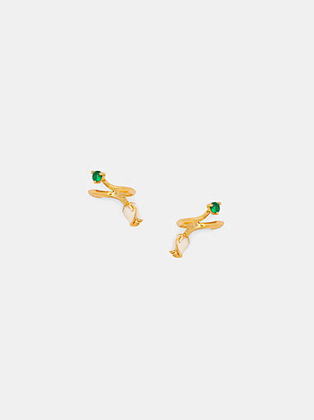 Gulabo Rose Earcuff Crafted in Gold Plated 925 Silver