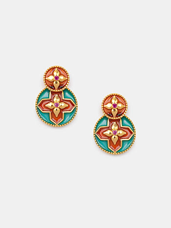 Jhalak Earrings In Gold Plated 925 Silver