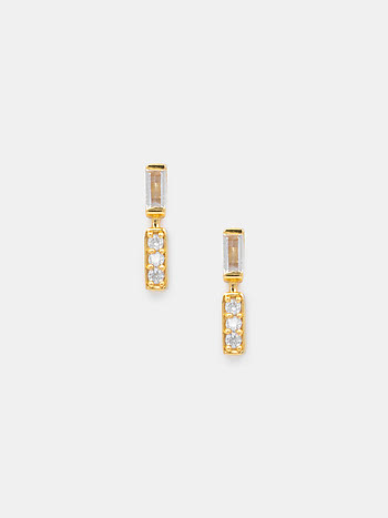 Falling Star Earrings In Gold-Plated 925 Silver