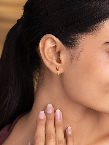 Falling Star Earrings In Gold-Plated 925 Silver