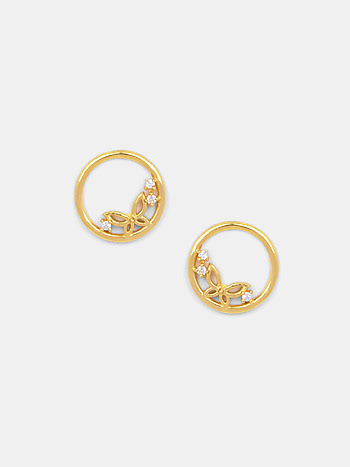 Flutter Earrings In Gold-Plated 925 Silver