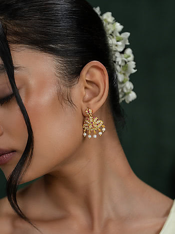 Vanya Earrings in Gold Plated 925 Silver