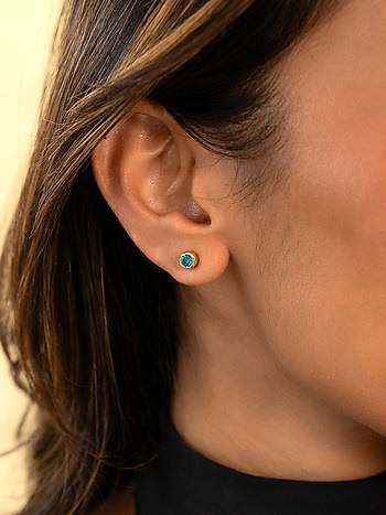Focus Earrings Crafted in Gold Plated 925 Silver