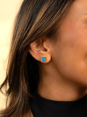 Glow Earrings Crafted in Gold Plated 925 Silver