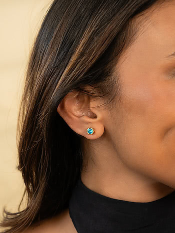 Magic Earrings Crafted in Gold Plated 925 Silver