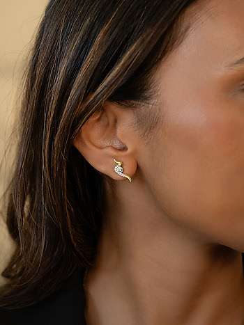 Easy Earrings Crafted in Gold Plated 925 Silver