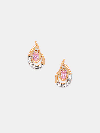 Sakura Earrings Crafted in Gold Plated 925 Silver