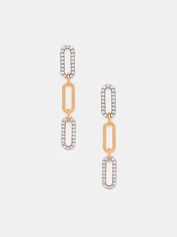 Looped Earrings Crafted in Gold Plated 925 Silver