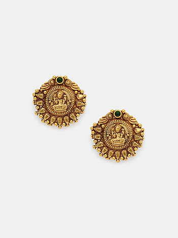 Vibhuti Earrings in Gold Plated 925 Silver