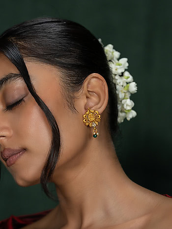 Satya Earrings in Gold Plated 925 Silver