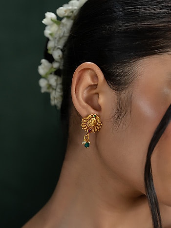 Kashvi Earrings in Gold Plated 925 Silver