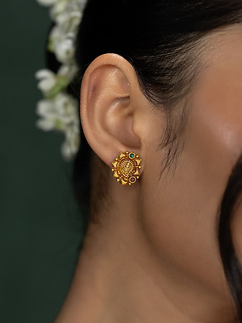 Idhika Earrings in Gold Plated 925 Silver