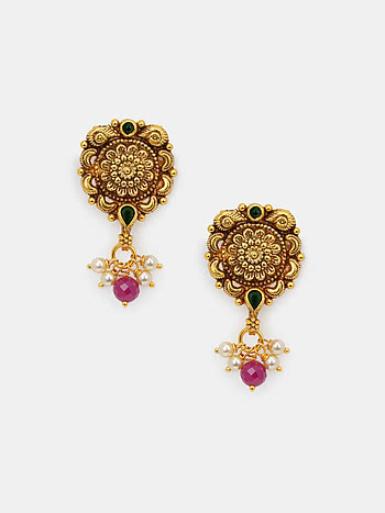 Ishwari Earrings in Gold Plated 925 Silver