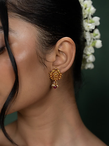 Ajara Earrings in Gold Plated 925 Silver