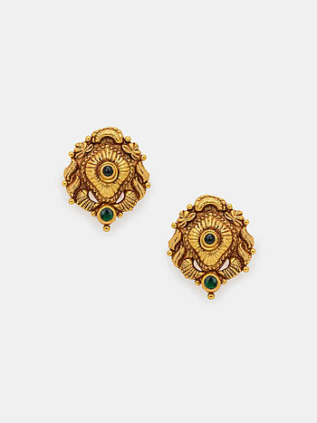 Pratishtha Earrings in Gold Plated 925 Silver