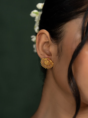 Nishtha Earrings in Gold Plated 925 Silver