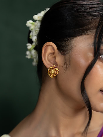 Ritika Earrings in Gold Plated 925 Silver