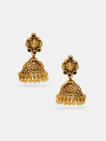 Smriti Jhumka Earrings in Gold Plated 925 Silver