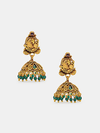 Srishti Jhumka Earrings in Gold Plated 925 Silver