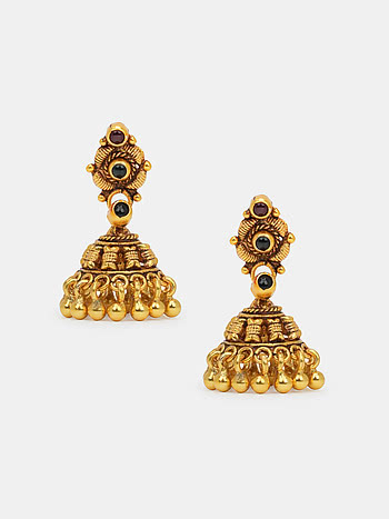 Satya Jhumka Earrings in Gold Plated 925 Silver