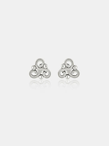 Rooh Stud Earrings in 925 Silver