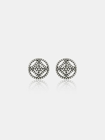 Aatman Stud Earrings in 925 Silver
