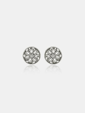 Leela Stud Earrings in 925 Silver