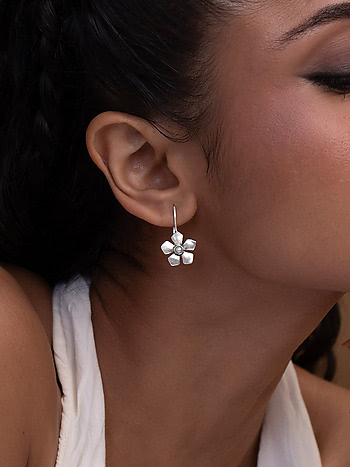 Cecilia G Earrings in 925 Oxidised Silver
