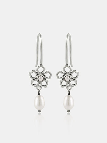 Katherine J Earrings in 925 Oxidised Silver