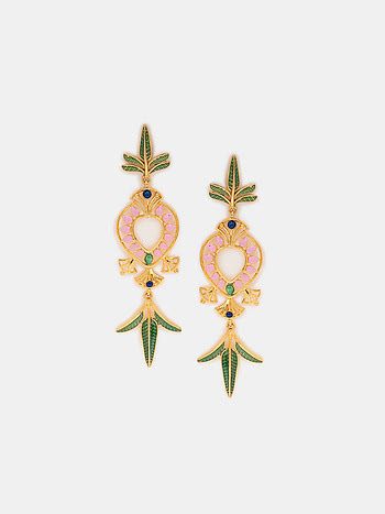 Mukut Jharna Earring in Gold Plated 925 Silver