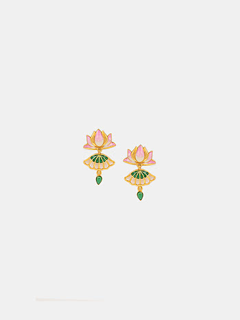 Nalini Earrings in Gold Plated 925 Silver