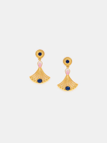 Mukut Kanti Earring in Gold Plated 925 Silver