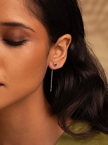 The GajaAnchal Elephant Earrings in 925 Silver
