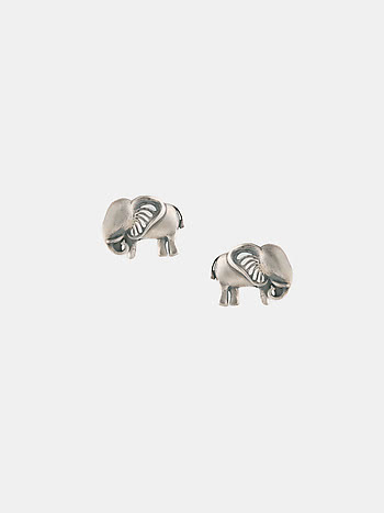 Shielding Matriarch Elephant Earrings in 925 Silver