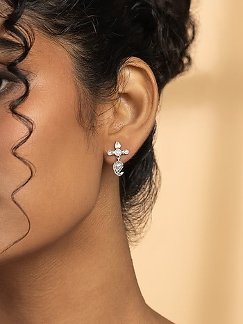 Guftagu Earrings in 925 Oxidised Silver