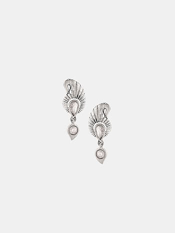 Geet Gazal Earrings in 925 Oxidised Silver